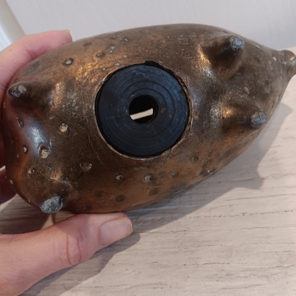 Ben Siebel for Jenfred Ware coin bank.  RARE brass deco. 1950's Very collectible - Picture 4 of 7